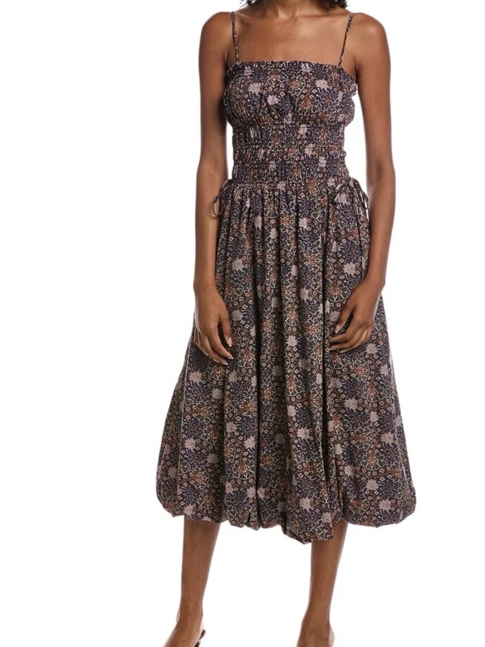 Current/Elliot Square Neck Midi Dress Sz XS